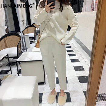 Women Sweater Two Piece knitted Sets Slim Tracksuit 2019 Spring Autumn Fashion Sweatshirts Sporting Suit Female
Women Sweater Two Piece knitted Sets Slim Tracksuit 2019 Spring Autumn Fashion Sweatshirts Sporting Suit Female