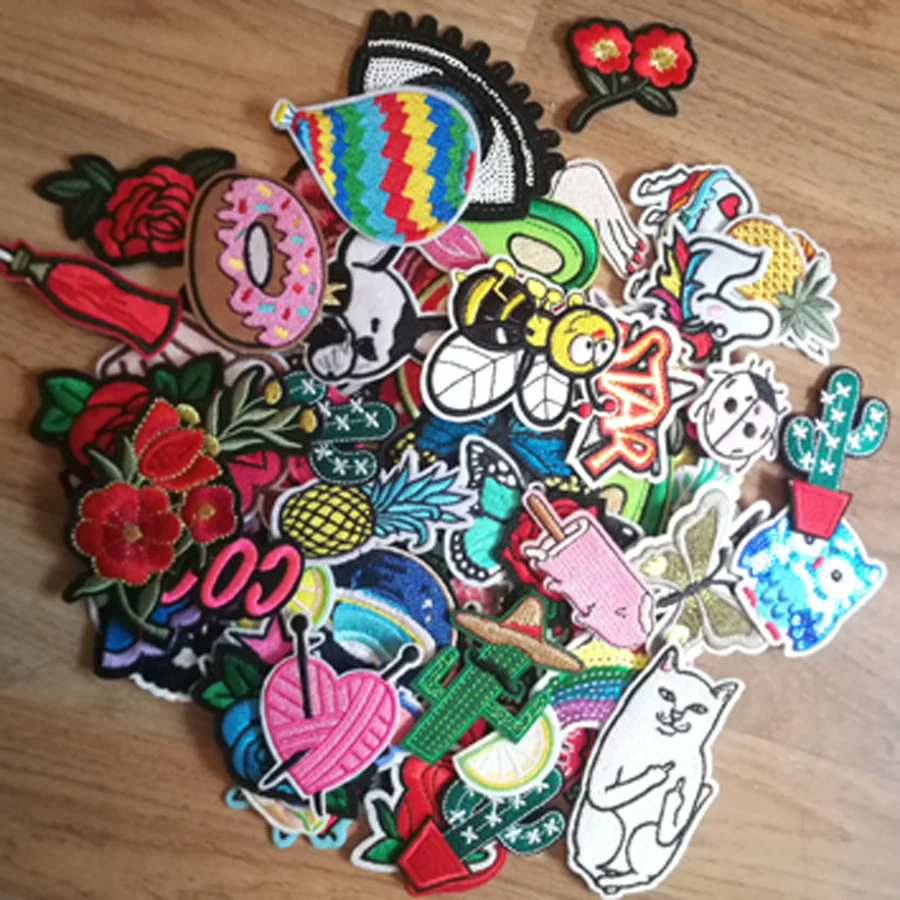 10/20pcs/lot Random Mixed Patch Set Iron Sew On Patches Cartoon Cute Embroidered Applique Patches For Clothes Patch Stickers
10/20pcs/lot Random Mixed Patch Set Iron Sew On Patches Cartoon Cute Embroidered Applique Patches For Clothes Patch Stickers