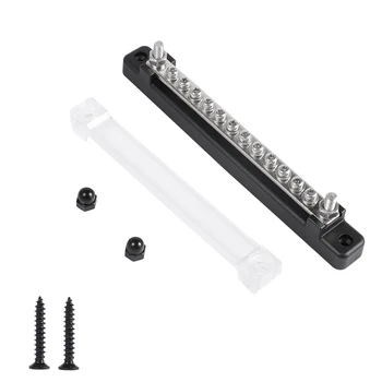 12 Terminal 130A/150A BusBar Block&Cover for Car Boat Marine Power Distribution Terminal Block M4/12 Screwsa+M6/2 Studs dropship
12 Terminal 130A/150A BusBar Block&Cover for Car Boat Marine Power Distribution Terminal Block M4/12 Screwsa+M6/2 Studs dropship