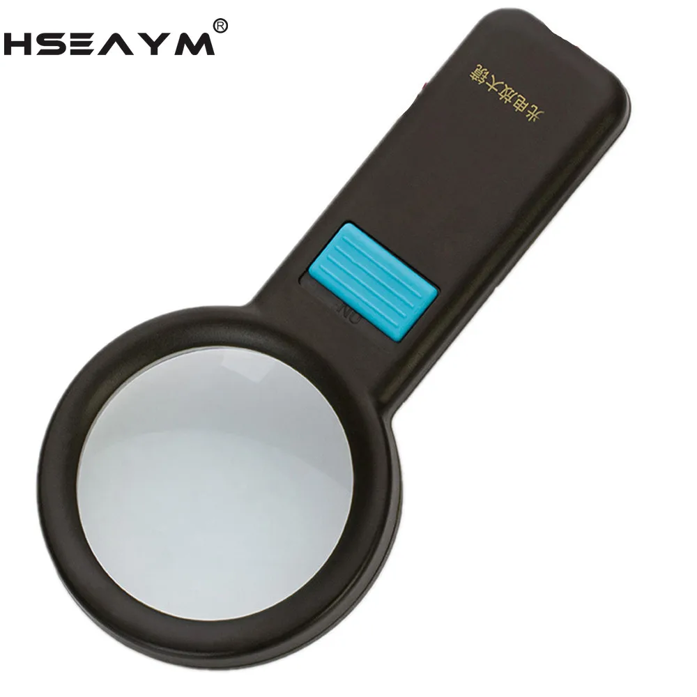 10 LED Handheld Jewelry Reading Lighting Magnifier Handle Enlarge Mirror Magnifying Glass Loupe Repair Tools | Инструменты