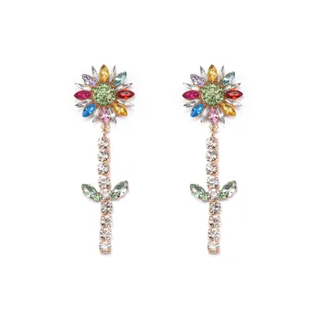 BK Lovely Flowers Earrings Luxury Cluster Shining Sun Acrylic Rhinestone Beads Stud Woman Girl Eardrop Fashion Jewelry Wholesale
BK Lovely Flowers Earrings Luxury Cluster Shining Sun Acrylic Rhinestone Beads Stud Woman Girl Eardrop Fashion Jewelry Wholesale