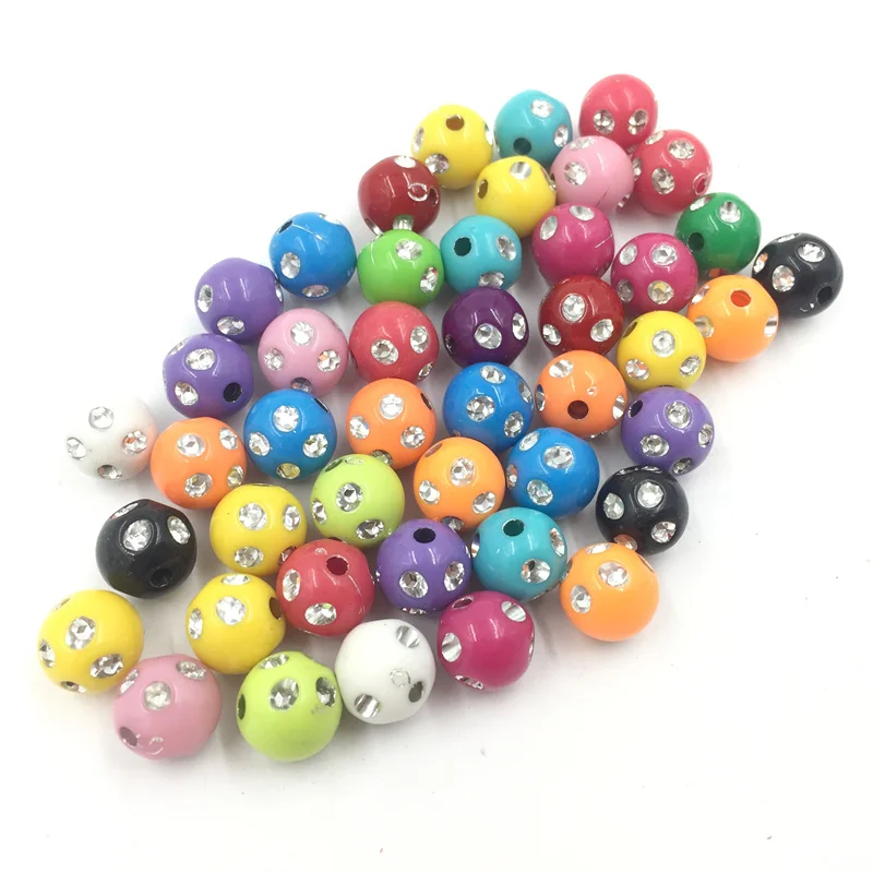 50Pcs Mixed Colourful Spacer Beads Round Pit Without Rhinestones Acrylic Fashion Jewelry DIY Findings Charms 10mm
50Pcs Mixed Colourful Spacer Beads Round Pit Without Rhinestones Acrylic Fashion Jewelry DIY Findings Charms 10mm