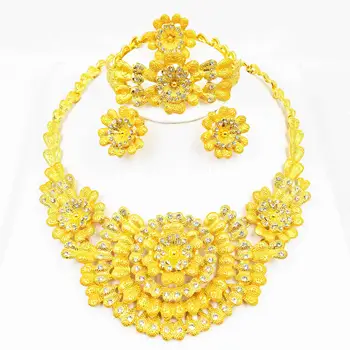 2019 Fashion jewelry set African Nigeria Dubai gold-color African bead jewelry wedding jewelry set african beads jewelry sets 
2019 Fashion jewelry set African Nigeria Dubai gold-color African bead jewelry wedding jewelry set african beads jewelry sets