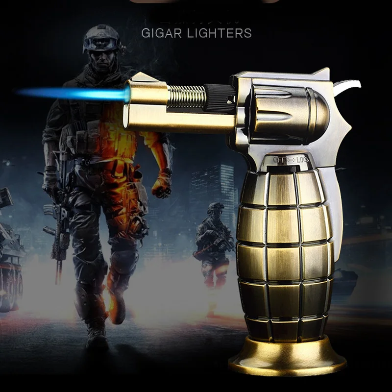 BBQ Gas Lighter Zinc Alloy Shell Butane Torch Lighters Kitchen Refillable Burner Gas Welding Soldering Portable Blow Spray Gun
BBQ Gas Lighter Zinc Alloy Shell Butane Torch Lighters Kitchen Refillable Burner Gas Welding Soldering Portable Blow Spray Gun