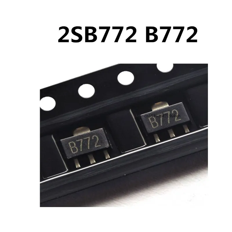 Оригинал 50 шт./2SB772 B772 SOT-89 3A/30V | Электронные компоненты и принадлежности