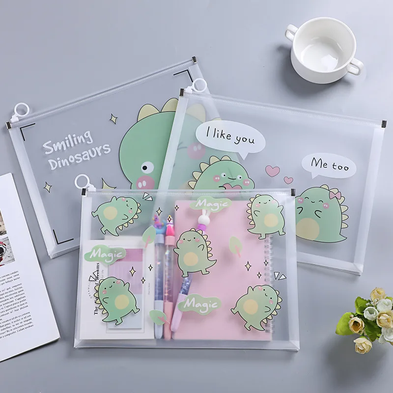 A4 Little Dinosaur Unicorn Flower Planet Thickened Zipper Bag Waterproof PVC Transparent File Folder School Office Supply
A4 Little Dinosaur Unicorn Flower Planet Thickened Zipper Bag Waterproof PVC Transparent File Folder School Office Supply