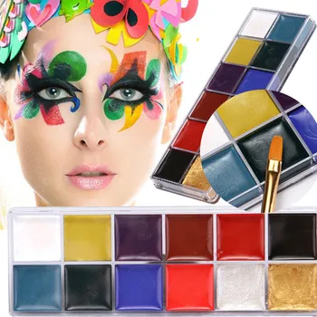Brightly Colored 12 Colors Non Toxic Face Painting Makeup Body Face Oil Painting Paint Pigment For Beauty Kit Makeup Cosmetic 
Brightly Colored 12 Colors Non Toxic Face Painting Makeup Body Face Oil Painting Paint Pigment For Beauty Kit Makeup Cosmetic