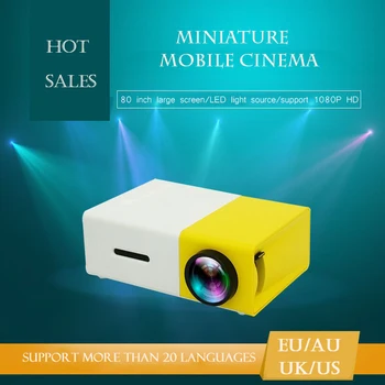 YG300 LED Mini Projector 320x240 Pixels full HD Supports 1080P HDMI USB Audio Portable Projector Home Media Video player
YG300 LED Mini Projector 320x240 Pixels full HD Supports 1080P HDMI USB Audio Portable Projector Home Media Video player