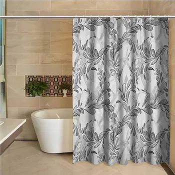 Grunge Precision Custom Shower Curtain Monochrome Line Art Style Leaves Natural Floral Pattern Sketchy Modern Design Modern
Grunge Precision Custom Shower Curtain Monochrome Line Art Style Leaves Natural Floral Pattern Sketchy Modern Design Modern