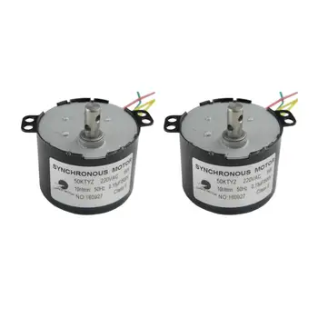 CHACNS Slow Speed Electric Motor Miniature Low Speed 50KTYZ 220V 10RPM Synchronous Geared Motor 2PCS
CHACNS Slow Speed Electric Motor Miniature Low Speed 50KTYZ 220V 10RPM Synchronous Geared Motor 2PCS