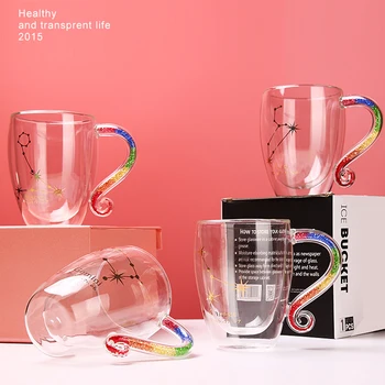 Europe Glass mugs Large Capacity Double-Layer Insulation coffee mug Milk Tea Cup travel mug with Drill12 Constellation Gift box
Europe Glass mugs Large Capacity Double-Layer Insulation coffee mug Milk Tea Cup travel mug with Drill12 Constellation Gift box