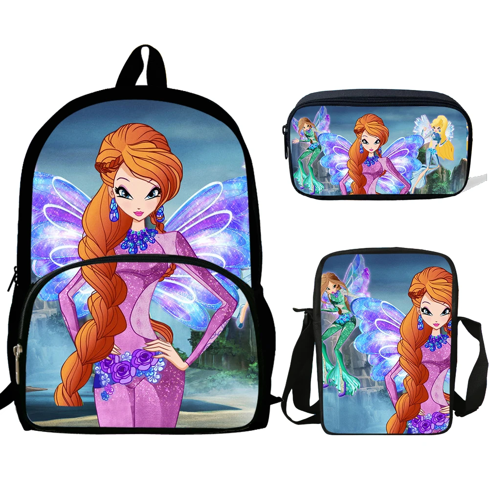 16inch Teenagers Mochila Cartoon World Of Winx Children Backpack Daily Rucksack For Girls Schoolbag 3ps Set Gift Kids
16inch Teenagers Mochila Cartoon World Of Winx Children Backpack Daily Rucksack For Girls Schoolbag 3ps Set Gift Kids