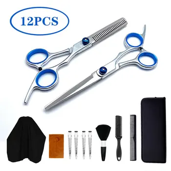 Professional Hairdressing Scissors Flat Shears Tooth Cut Thinning Hair Cut Combination 12 Piece Set
Professional Hairdressing Scissors Flat Shears Tooth Cut Thinning Hair Cut Combination 12 Piece Set