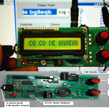 2in1: CW Trainer & Decoder * Morse Code Training Partner * Keyer Interpreter tune frequency: 600Hz- 1200Hz
2in1: CW Trainer & Decoder * Morse Code Training Partner * Keyer Interpreter tune frequency: 600Hz- 1200Hz