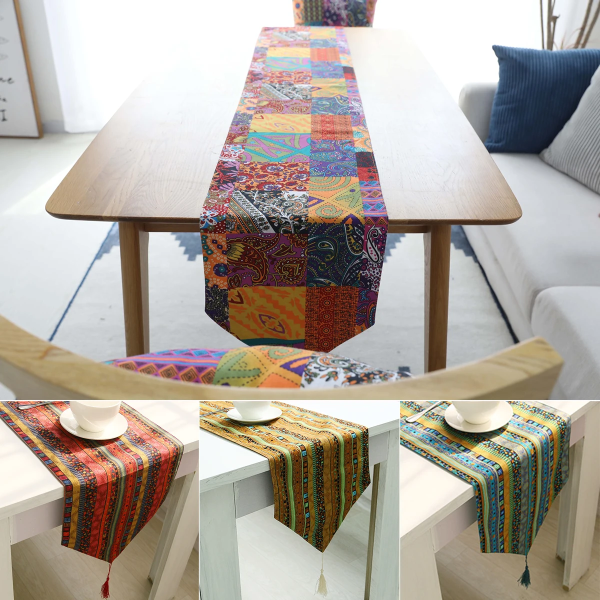 Bohemian Tassel Table Runners Vintage Printed Linen Table Mat For Table Home Party Decoration D30
Bohemian Tassel Table Runners Vintage Printed Linen Table Mat For Table Home Party Decoration D30
