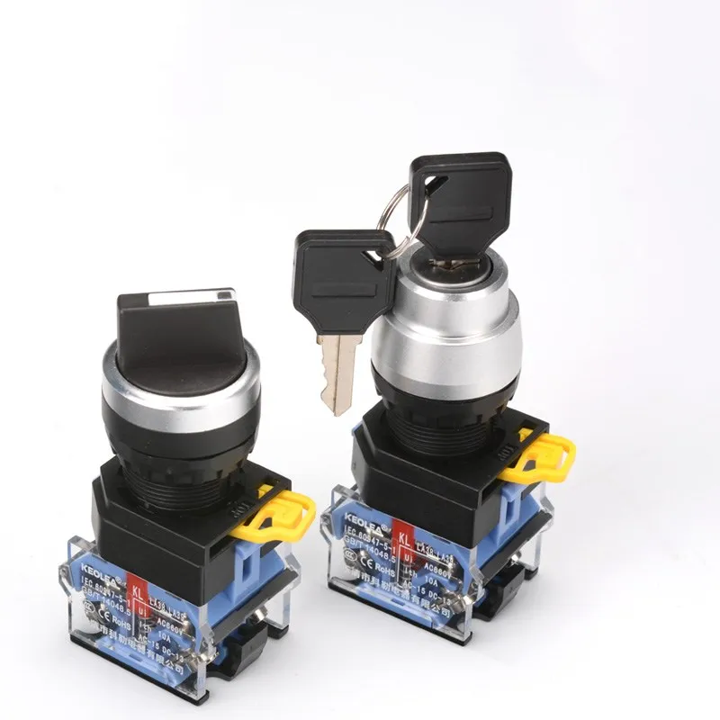 Knob switch key button second and third position LA38-11XY conversion selection switch 22mm
Knob switch key button second and third position LA38-11XY conversion selection switch 22mm