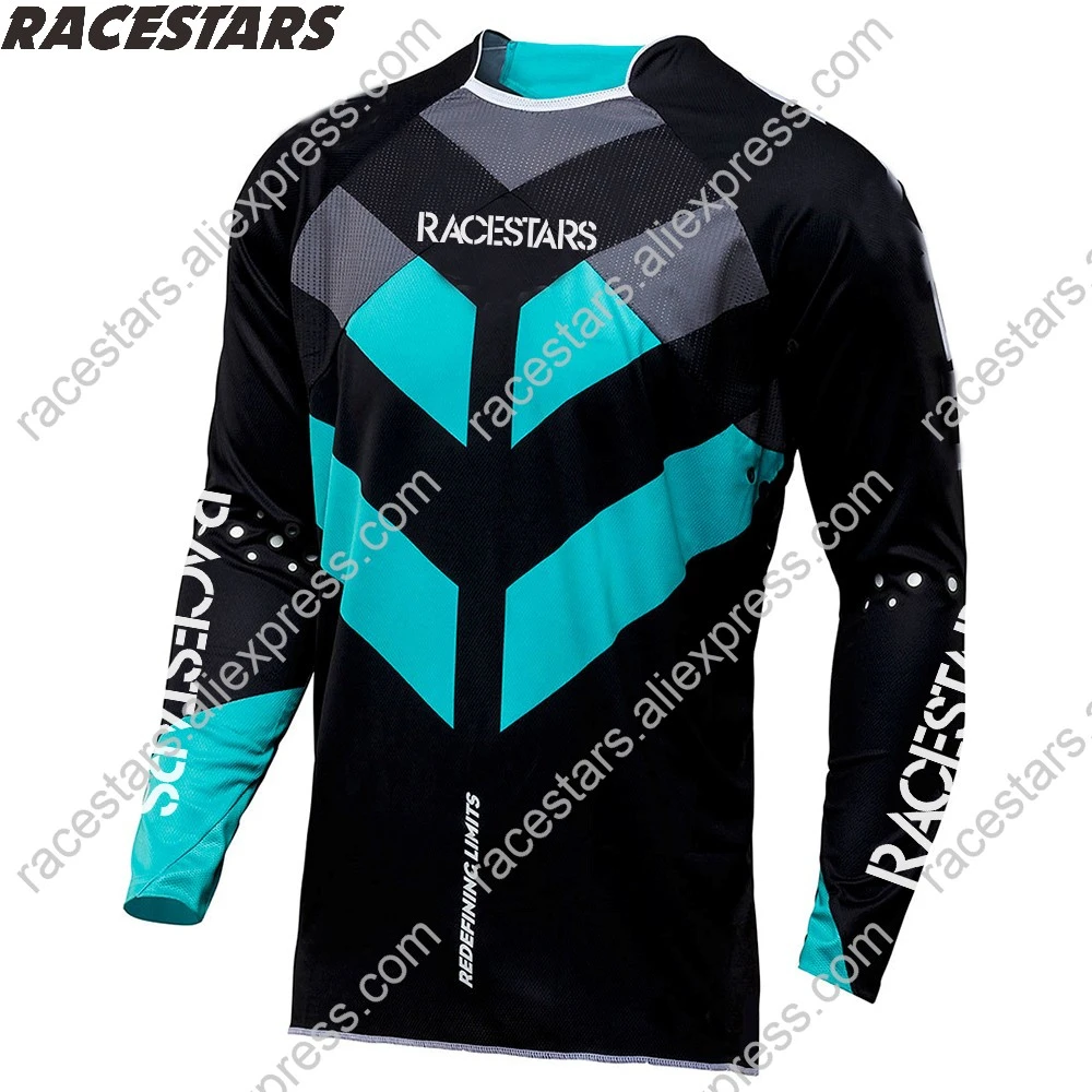

RACESTARS 2020 Motocross Jersey Cycling Downhill Camiseta Ropa MTB Long Sleeve Moto Jersey mountain bike DH shirt mx clothing