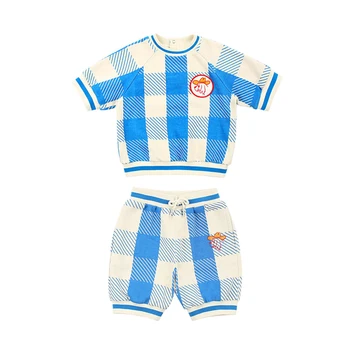 Spot BOBOmoon-BE 2020 Summer Toddler Girl Clothes Blue and White Plaid Boy and Girls Outfits Kids Clothes Tops & Shorts
Spot BOBOmoon-BE 2020 Summer Toddler Girl Clothes Blue and White Plaid Boy and Girls Outfits Kids Clothes Tops & Shorts