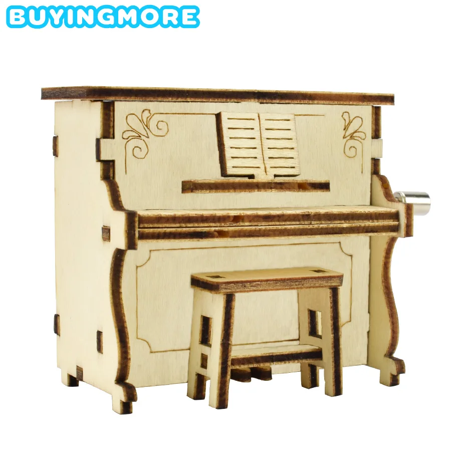 DIY Piano Music Box Model Kit Creative Educational Toys for Children Interest Development Hand Shake Music Box Wooden Model Gift
DIY Piano Music Box Model Kit Creative Educational Toys for Children Interest Development Hand Shake Music Box Wooden Model Gift