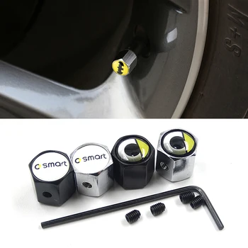 Auto Wheel Anti-theft Valve Stem Caps for Benz Smart Fortwo 450 451 452 453 454 Forfour Forspeed Forstars Forjeremy Car Styling 
Auto Wheel Anti-theft Valve Stem Caps for Benz Smart Fortwo 450 451 452 453 454 Forfour Forspeed Forstars Forjeremy Car Styling