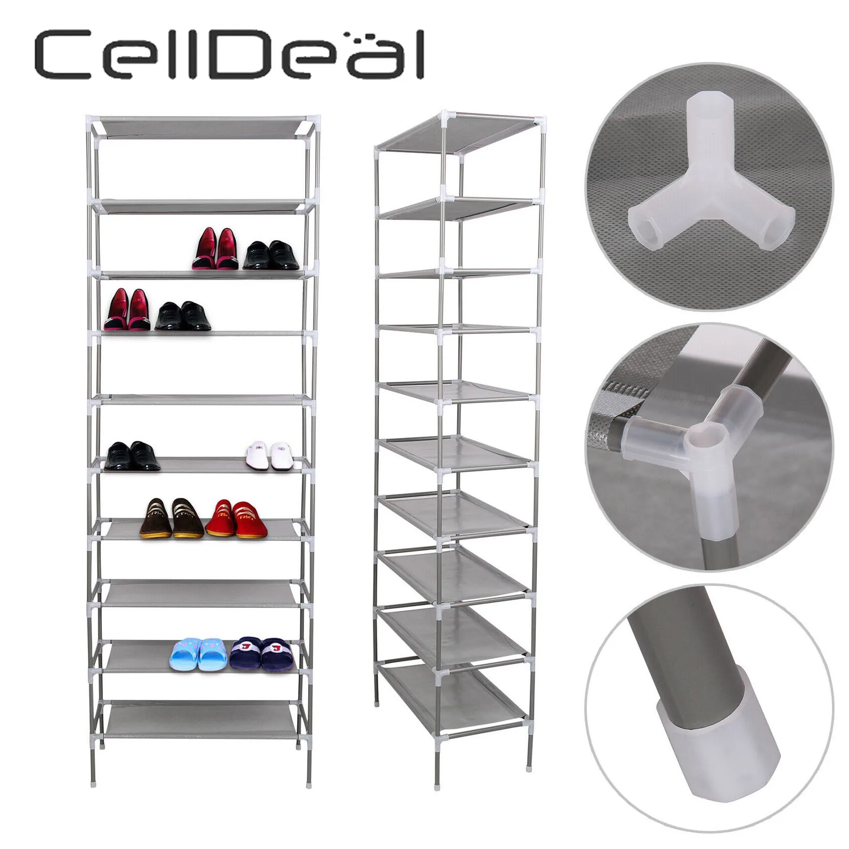 CellDeal Multi Layer Tiers Non-Woven Fabric Dustproof Shoe Rack Storage Organizer Shoe Cabinet Shelf Cabinet Shoe Organizer
CellDeal Multi Layer Tiers Non-Woven Fabric Dustproof Shoe Rack Storage Organizer Shoe Cabinet Shelf Cabinet Shoe Organizer
