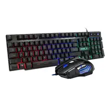 IMICE Keyboard Mouse Set Backlit Multi Colors ABS Waterproof Wired Gaming Keyboard Mouse for Notebook Desktop
IMICE Keyboard Mouse Set Backlit Multi Colors ABS Waterproof Wired Gaming Keyboard Mouse for Notebook Desktop