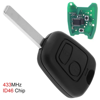 433MHz 2 Button Remote Key Fob Replacement with ID46 Chip and Battery Fit for Citroen C1 C2 C3 C4 Xsara Picasso 2000-2009
433MHz 2 Button Remote Key Fob Replacement with ID46 Chip and Battery Fit for Citroen C1 C2 C3 C4 Xsara Picasso 2000-2009