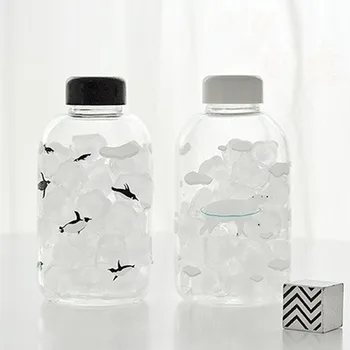 Cute Polar Bear Penguin Glass Bottle Brief Transparent Glass 600ml Large Capacity High Borosilicate Heat Resistant Portable Cups
Cute Polar Bear Penguin Glass Bottle Brief Transparent Glass 600ml Large Capacity High Borosilicate Heat Resistant Portable Cups