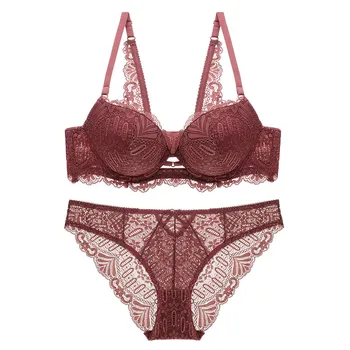 New Lace Embroidery Bras Sexy Deep V Breathable Thicken B C Cup Push Up Bra Set Hollow Women Underwear High Quality Brassiere
New Lace Embroidery Bras Sexy Deep V Breathable Thicken B C Cup Push Up Bra Set Hollow Women Underwear High Quality Brassiere