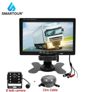 Smartour Vehicle IR LED Back up Reverse Camera 4-pin Connector + 7" LCD Color TFT Rear View Monitor 800*480 for Bus Truck RV
Smartour Vehicle IR LED Back up Reverse Camera 4-pin Connector + 7" LCD Color TFT Rear View Monitor 800*480 for Bus Truck RV