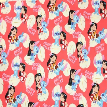 140cm Width Cartoon Lilo and Stitch Cotton Fabric for Girl Clothes Bedding Set Hometextile Cushion Cover Backpacks DIY-BK969
140cm Width Cartoon Lilo and Stitch Cotton Fabric for Girl Clothes Bedding Set Hometextile Cushion Cover Backpacks DIY-BK969