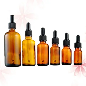 6pcs Essential Oil Bottle Retro Coffee Glass Empty Essential Oil Container Dispensing Dropper Bottle Decoration(10ml+15ml+20ml+3 
6pcs Essential Oil Bottle Retro Coffee Glass Empty Essential Oil Container Dispensing Dropper Bottle Decoration(10ml+15ml+20ml+3