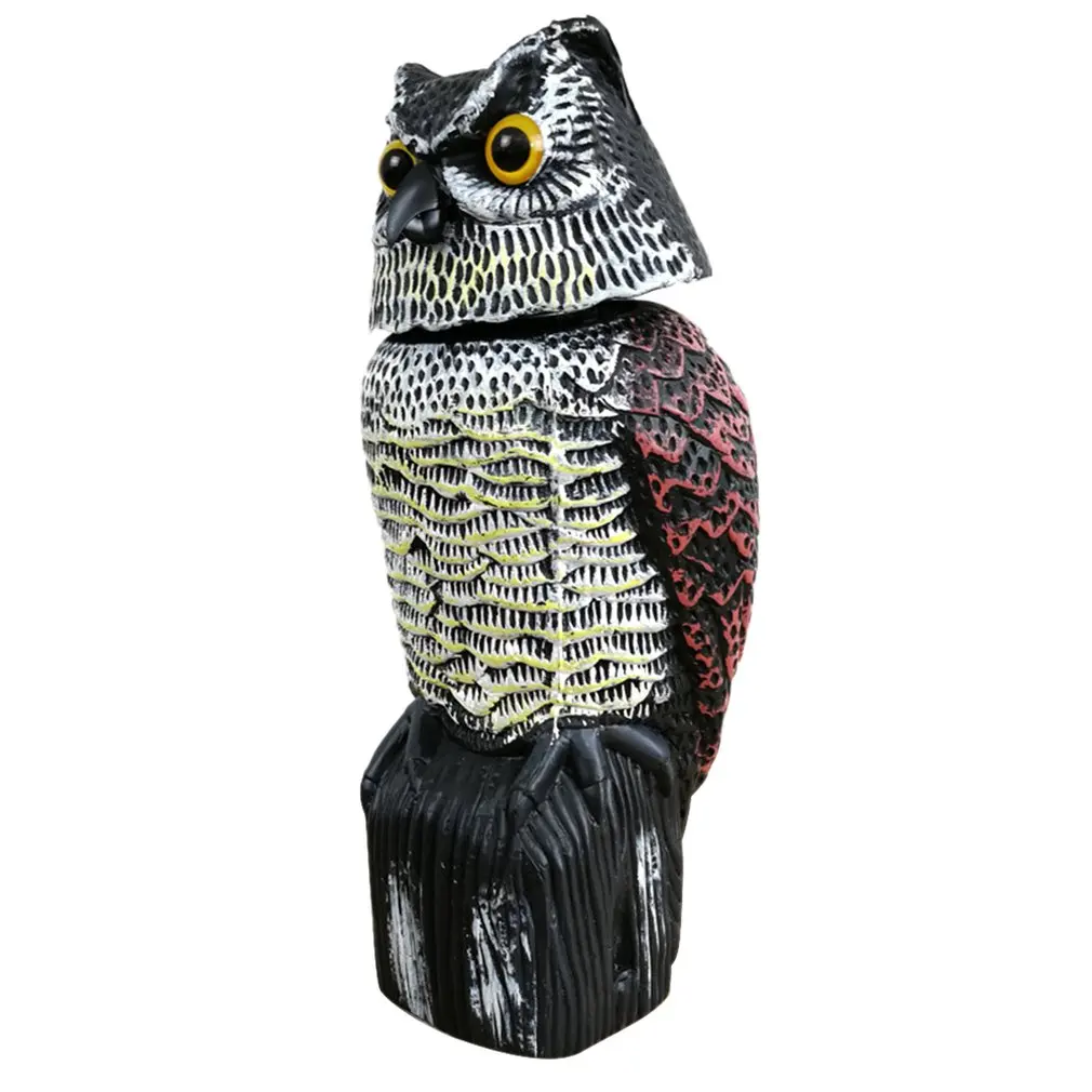 New Realistic Bird Scarer Rotating Head Sound Owl Prowler Decoy Protection Repellent Pest Control Scarecrow Garden Yard
New Realistic Bird Scarer Rotating Head Sound Owl Prowler Decoy Protection Repellent Pest Control Scarecrow Garden Yard