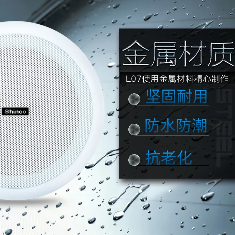 Shinco/Shinco L07 Public Address Ceiling Speaker Background Music Constant Pressure Ceiling Loudspeaker Box
Shinco/Shinco L07 Public Address Ceiling Speaker Background Music Constant Pressure Ceiling Loudspeaker Box