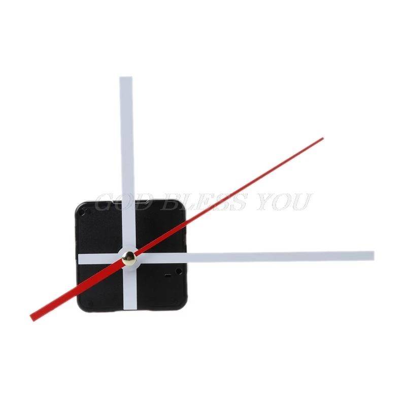 

DIY Quartz Clock Movement Mechanism Hands Wall Repair Tools Parts Silent Kit Set White & Red Pointer 64