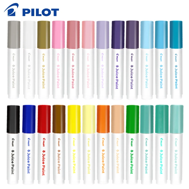 

Pilot Markers Pen Juice Paint SJP-20M 2pcs Baiguole Fiber Color Drawing Pen M Tsui Paint Pen Marker