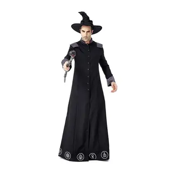 Adults Wizard Costume Halloween Fancy Dress Witch Costume Crazy Scholar Clothing for Men Carnival Cosplay Party Role Play Game 
Adults Wizard Costume Halloween Fancy Dress Witch Costume Crazy Scholar Clothing for Men Carnival Cosplay Party Role Play Game