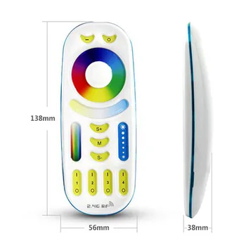 Mi Light FUT092 2.4GHz RGBWW RGB+CCT Remote controller 2 in 1 Full touch 4-zone group control for RGB+CCT led lamp bulb series
Mi Light FUT092 2.4GHz RGBWW RGB+CCT Remote controller 2 in 1 Full touch 4-zone group control for RGB+CCT led lamp bulb series