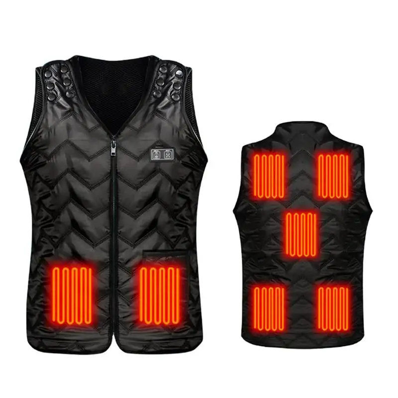 5V Heated Motorcycle Rider Vest Winter Sleeveless Vest for men Electric Body Warmer 3 Adjustable Temperature Heated Waistcoat
5V Heated Motorcycle Rider Vest Winter Sleeveless Vest for men Electric Body Warmer 3 Adjustable Temperature Heated Waistcoat