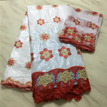 High Quality white red Bazin Riche Getzner fabric New Design African Bazin lace Fabric+2 Yards Mesh Tulle Lace With Beads FP1122
High Quality white red Bazin Riche Getzner fabric New Design African Bazin lace Fabric+2 Yards Mesh Tulle Lace With Beads FP1122
