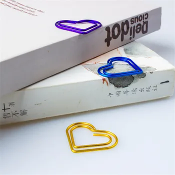Metal Paper Clip Love shape Decor Bookmark color Book Note Decoration Binder Clip Student Stationery Paper Clip
Metal Paper Clip Love shape Decor Bookmark color Book Note Decoration Binder Clip Student Stationery Paper Clip