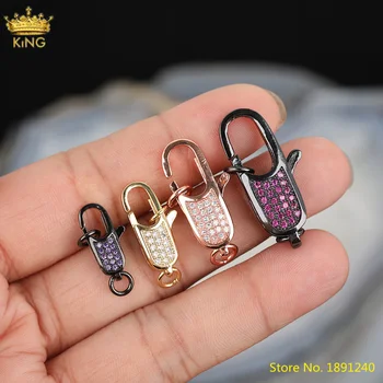 5pcs Delicate 0 Zirconia Open Clasps Pendant Findings,CZ Micro Paved Lock Carabiner Clasps For Bracelet Jewelry DIY Making
5pcs Delicate 0 Zirconia Open Clasps Pendant Findings,CZ Micro Paved Lock Carabiner Clasps For Bracelet Jewelry DIY Making
