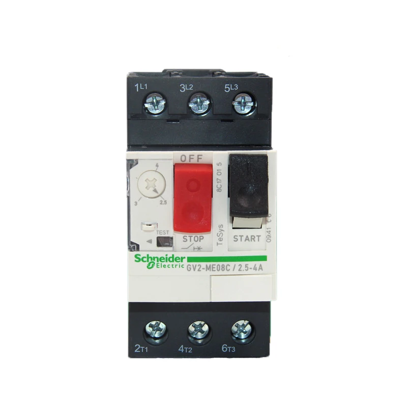 Authentic Motor thermal magnetic circuit breaker button 3P GV2ME08C motor protection switch setting current range 2.5-4A 100KA
Authentic Motor thermal magnetic circuit breaker button 3P GV2ME08C motor protection switch setting current range 2.5-4A 100KA