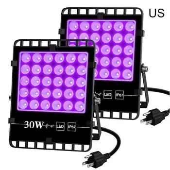 2PCS 30W UV LED Light UV Purple Floodlight for Party Night Club US/UK/JP/EU Plug D08F 
2PCS 30W UV LED Light UV Purple Floodlight for Party Night Club US/UK/JP/EU Plug D08F