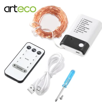 LED Copper Wire String Light Eight Modes 5M 10M Dual Power Battery Box Fairy Lights String For Christmas Wedding Decor Lights
LED Copper Wire String Light Eight Modes 5M 10M Dual Power Battery Box Fairy Lights String For Christmas Wedding Decor Lights
