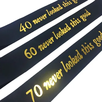 Gold Glitter Happy Birthday Party Favor Sash 16 18 30 40 50 60 70 Satin Sash Birthday Gifts Bachelorette Party Decorations Adult
Gold Glitter Happy Birthday Party Favor Sash 16 18 30 40 50 60 70 Satin Sash Birthday Gifts Bachelorette Party Decorations Adult