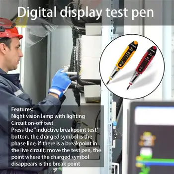 ANENG VD700 Digital Display Electrical Test Pen Multifunction Tester LCD Display Voltage Detector for Electrician
ANENG VD700 Digital Display Electrical Test Pen Multifunction Tester LCD Display Voltage Detector for Electrician
