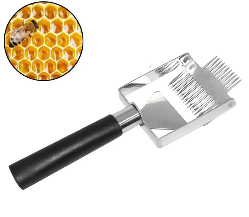 Honey Uncapping Tool, Honey Scraper Wooden Handle Stainless Steel Scraper Beekeeping, Equipment Tool for Beekeeper
Honey Uncapping Tool, Honey Scraper Wooden Handle Stainless Steel Scraper Beekeeping, Equipment Tool for Beekeeper