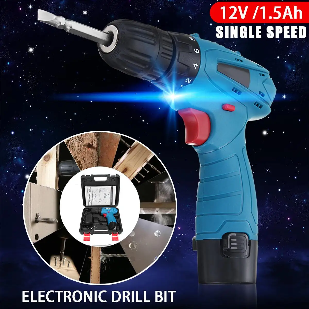 Doersupp Electric Drill Wrench 12V Wireless Cordless Power Tools Lithium-ion Rechargeable Electrodrill Electric Screw Driver
Doersupp Electric Drill Wrench 12V Wireless Cordless Power Tools Lithium-ion Rechargeable Electrodrill Electric Screw Driver