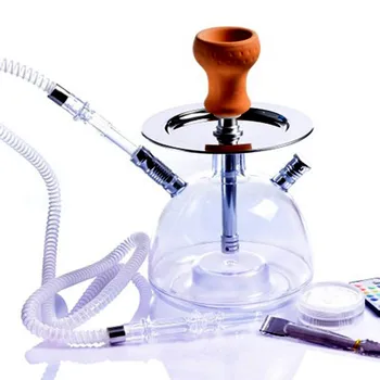 KyqRtz middle-size horn shape acrylic water bottle shi sha hookah set with smoke pipe、hookah hose 、LED light and hookah accesso
KyqRtz middle-size horn shape acrylic water bottle shi sha hookah set with smoke pipe、hookah hose 、LED light and hookah accesso